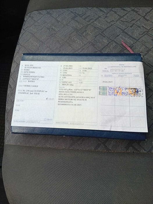 Ford Focus 1.6 Benzină – 2001 – 800€ negociabil