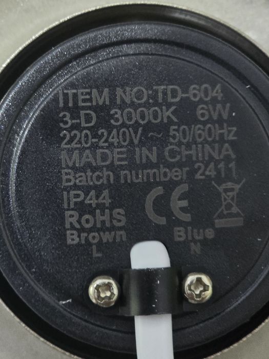 Set 6 Spoturi LED încastrate 230V, dimmabile, 3 trepte, 6W, IP44