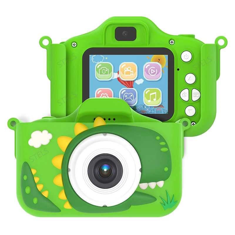 Детски фотоапарат STELS X350, 64GB карта, Селфи, Full HD, Игри