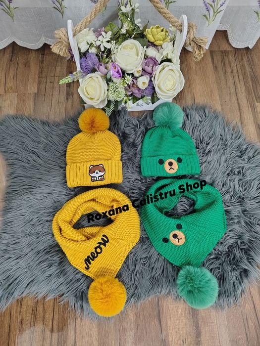 Set caciula + fular 1-8 ani