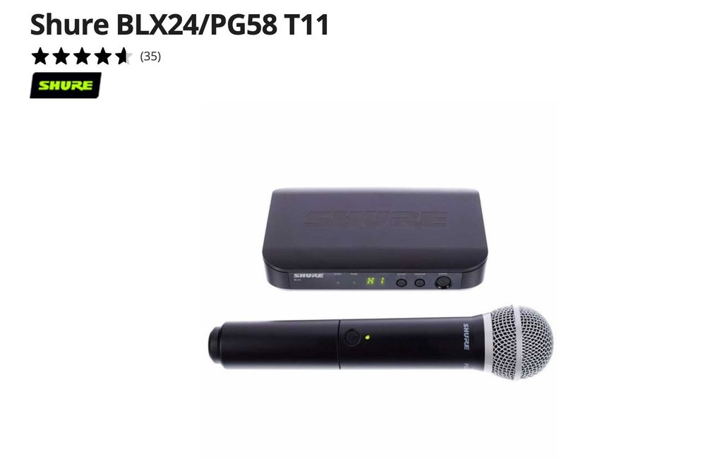 Microfon Shure BLX24/ PG58