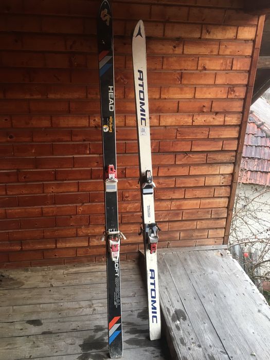 Ski / Schiuri Atomic și Head plus o pereche de Clăpari