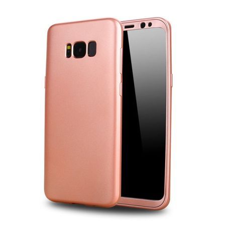 Husa Full Cover 360° (fata + spate) pentru Samsung Galaxy S8 rose gold