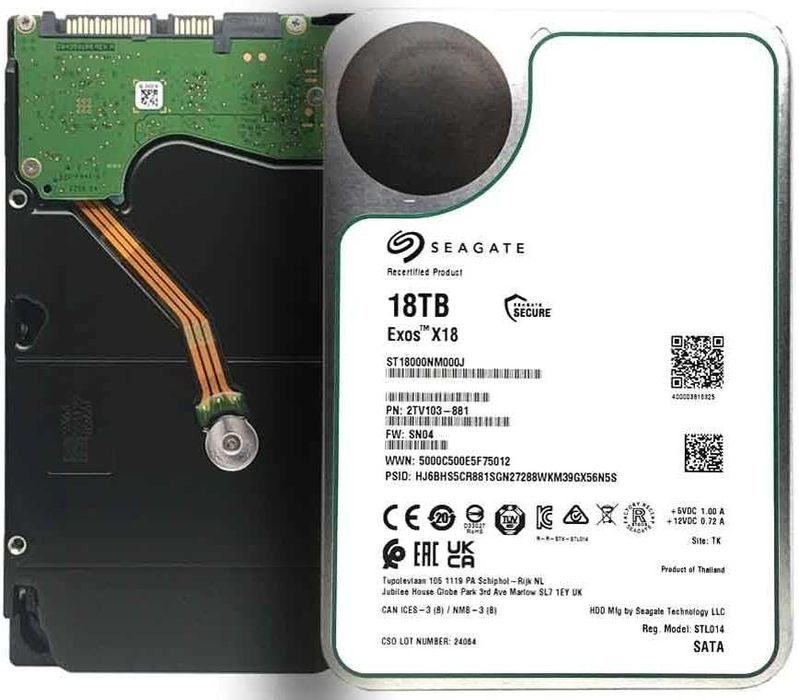 Hard disk HDD Seagate Exos 18 TB