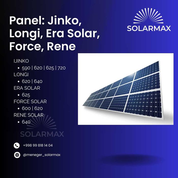 Jinco, Longi, Era Solar, Force, Rene, Ronma, Restar