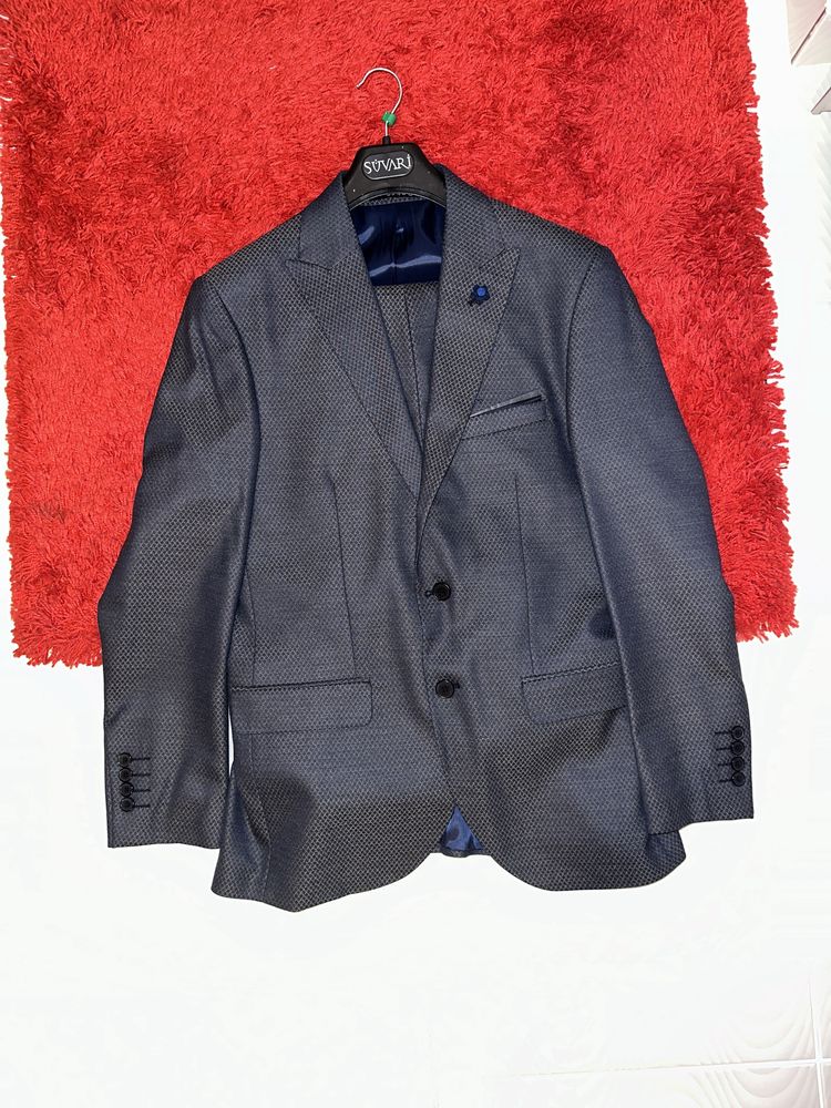Costum barbatesc slim fit Suvari, costum nunta, botez