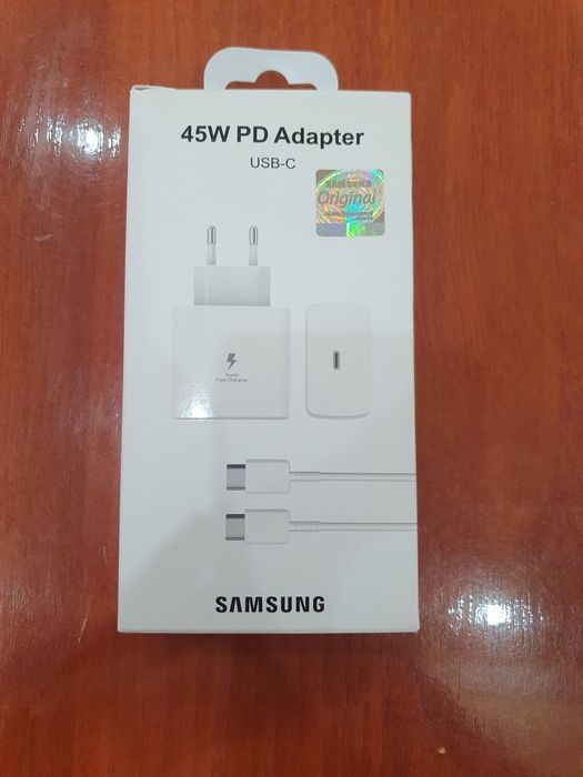 Yangi Samsung 45W PD Adapter — Original, Paketda