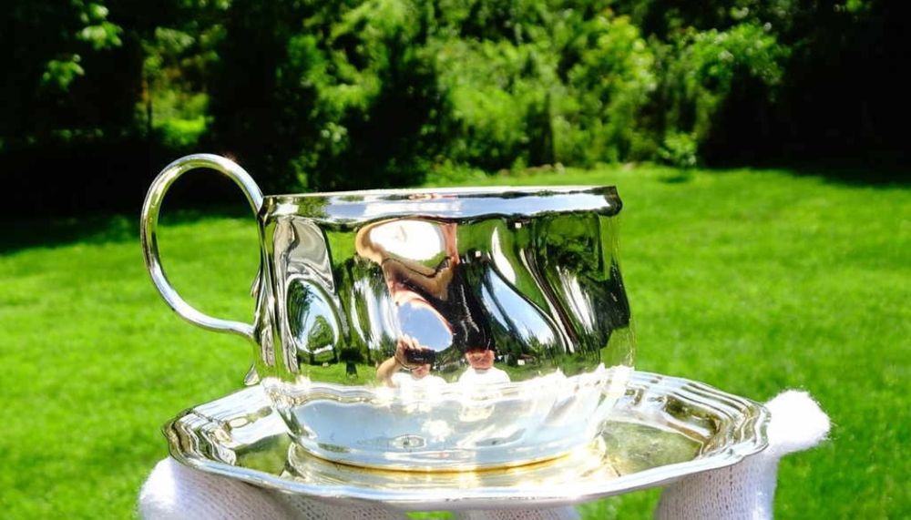 Посребрен Държач за Чаша за Чай