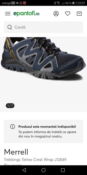 Pantofi sandale merrell 47