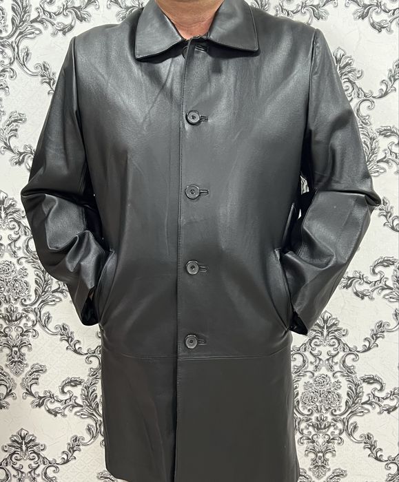 Продам кожанное пальто