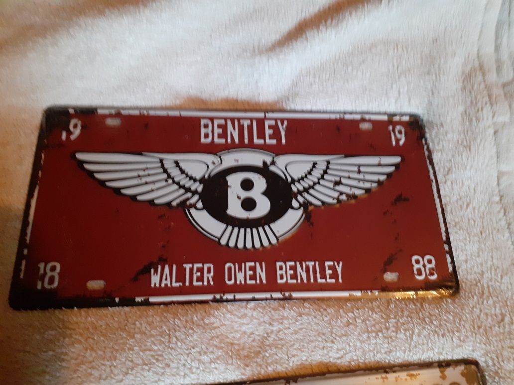 Numar auto,Bentley,BMW/vintage,,placa metalica embosata