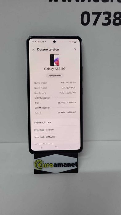 Telefon mobil Samsung Galaxy A53, Dual SIM, 8GB RAM, 128GB -N-