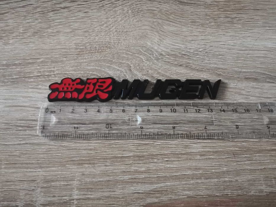 Honda Mugen черна емблема за решетка