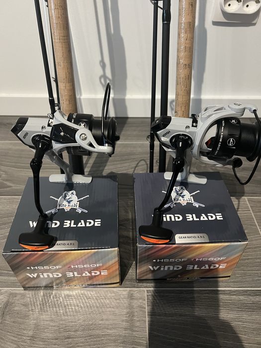 Set Feeder 2 lansete Wind TFD-08 3.6 m + 2 Mulinete WindBlade HS 60 F