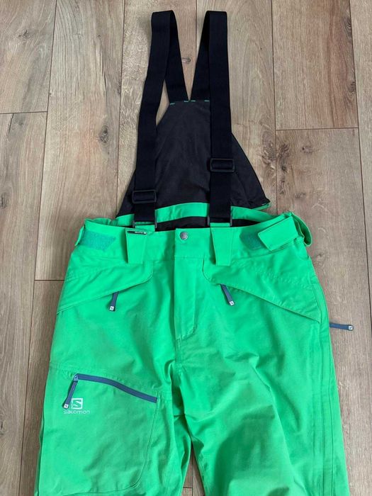 Salomon M barbati pantaloni ski bretele 20K AdvancedSkin Dry