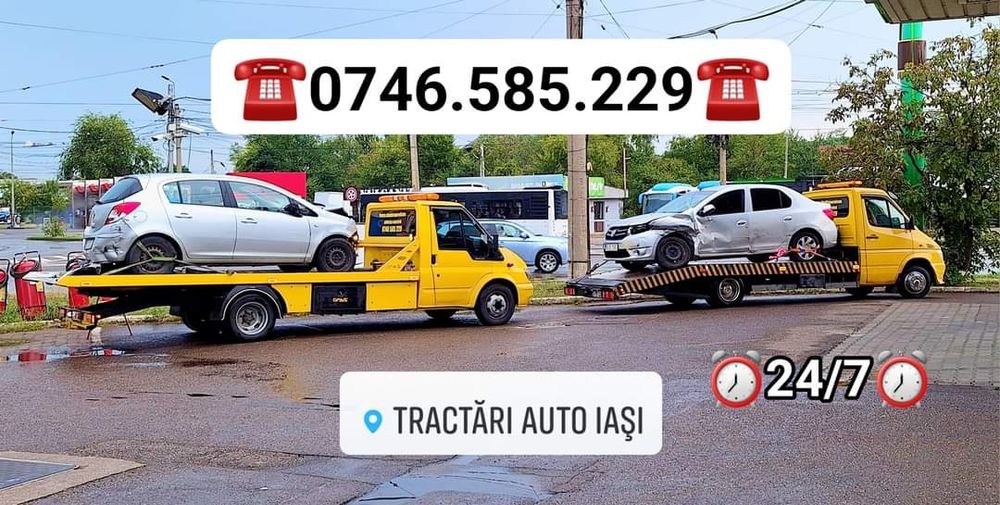 Tractări Auto Iași / Asistență Rutieră Iași / Platformă Iași 24/7