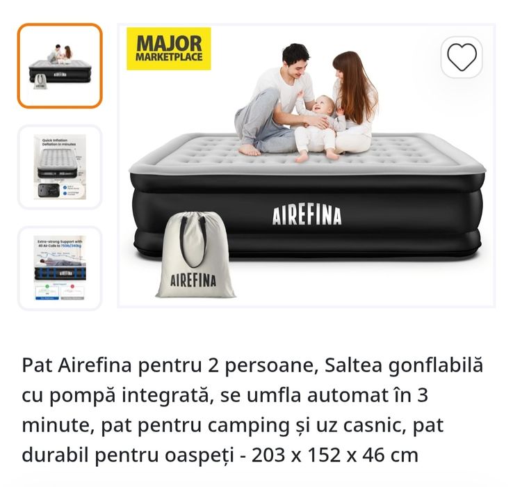 Saltea pat autogonflabil