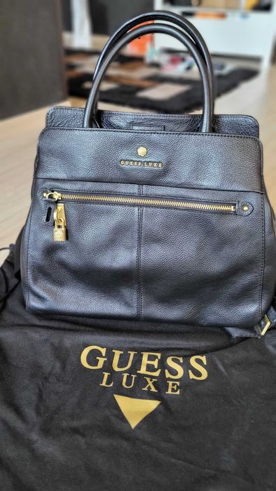 чанта Guess естествена кожа