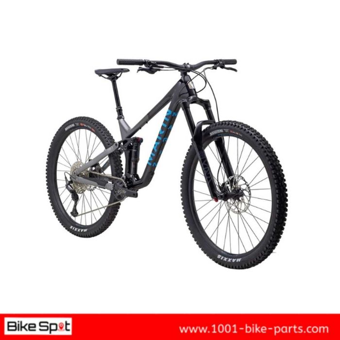 29 - L Marin Alpine-Trail C1 Carbon Enduro Bike Black Gray Blue 12sp