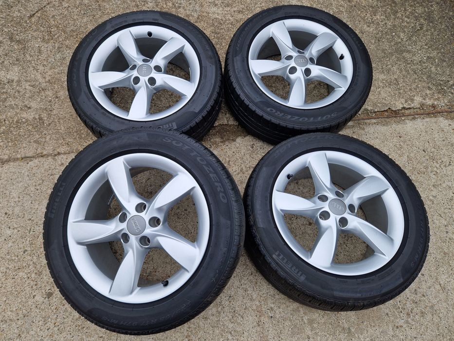 Jante Audi A4 A6 C7 5x112 anvelope iarna ms 225 55 17