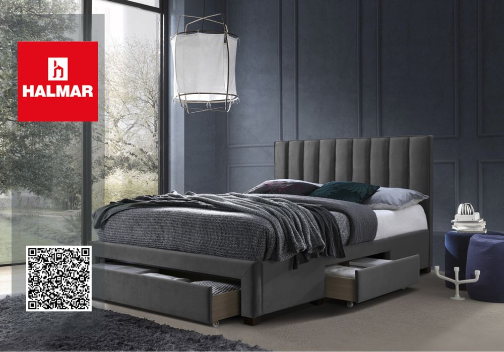 Тапицирана спалня GRACE Сива