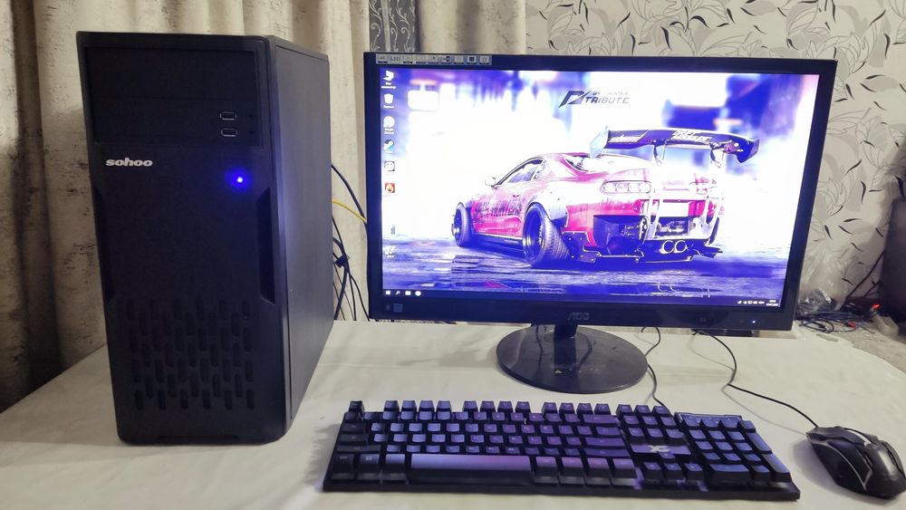 Игровой компьютер i7 6700 Gtx 1050ti 4Gb LCD22