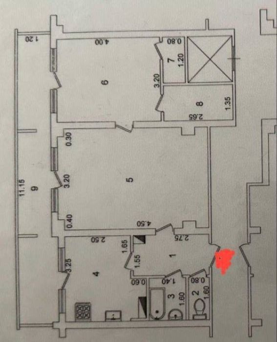 Ойбек Продается 2 комнатная квартира Пос-во Туркмении/Кореи ЦУМ Ц-7