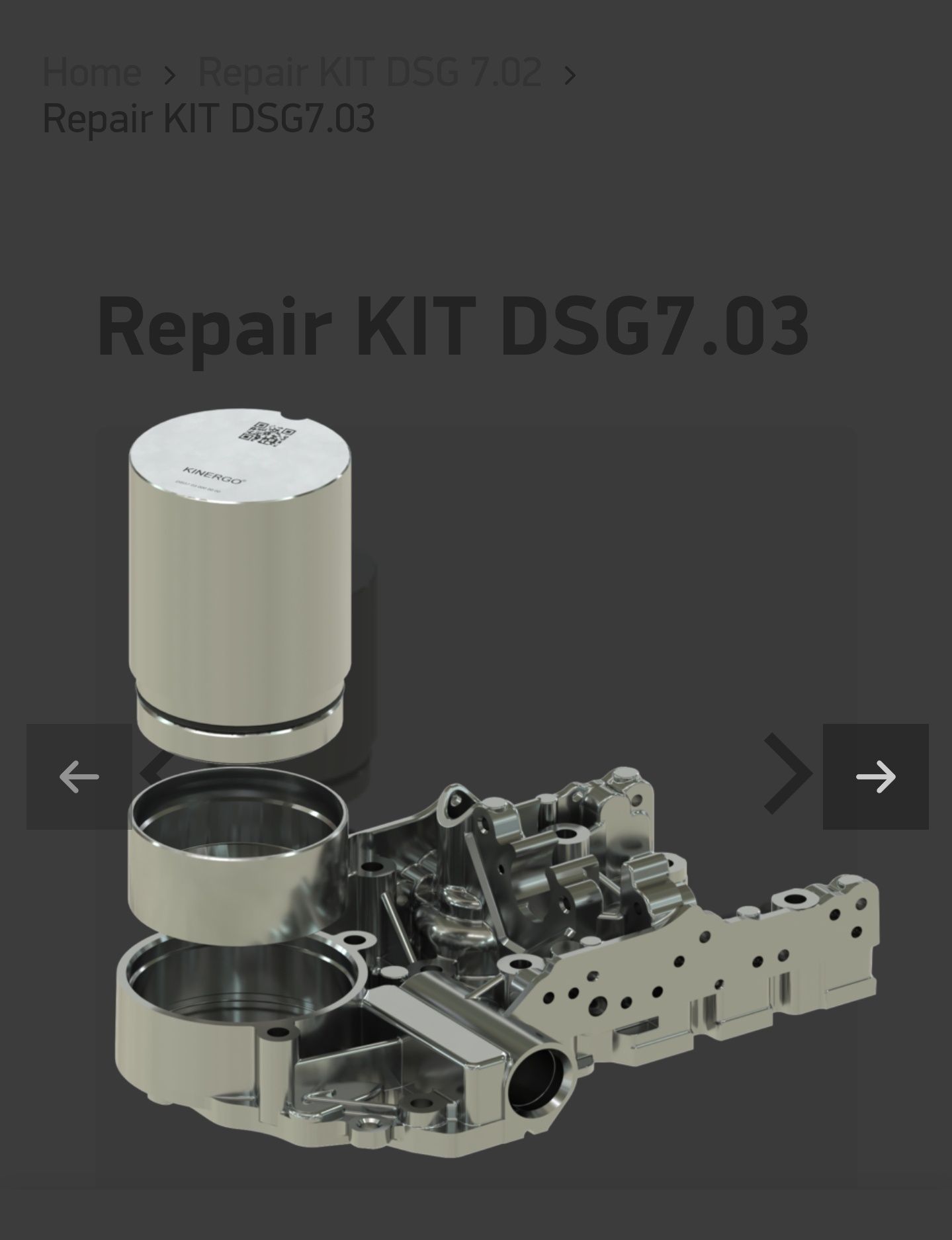 Kit de reparatie cutie automata VW/Audi DSG7 DQ200 0AM Kinergo DSG7