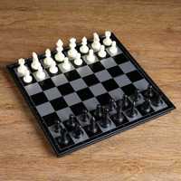Шахматы, шашки, нарды,3 в 1  магнитная доска 32х32 см