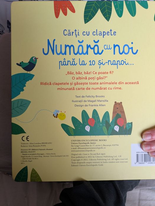 Carte cartonata cu clapete - Numara cu noi