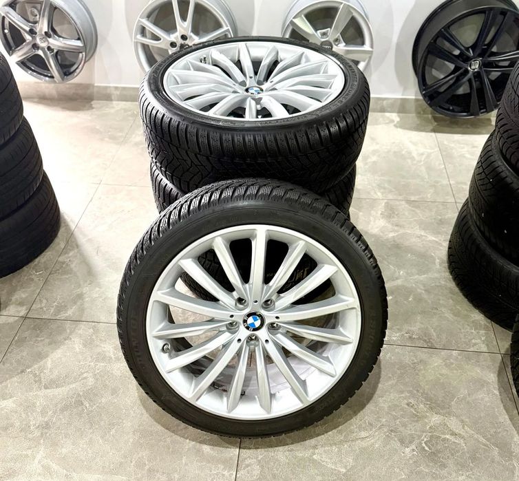 Jante Bmw seria 5 G30 G31 19 inch cu anvelope iarna Dunlop , originale