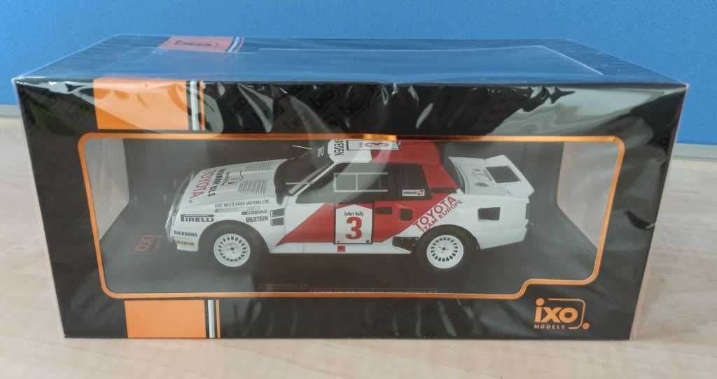 Macheta Toyota Celica TwinCam Turbo TA64 Rally Safari 1985 - IXO 1/24