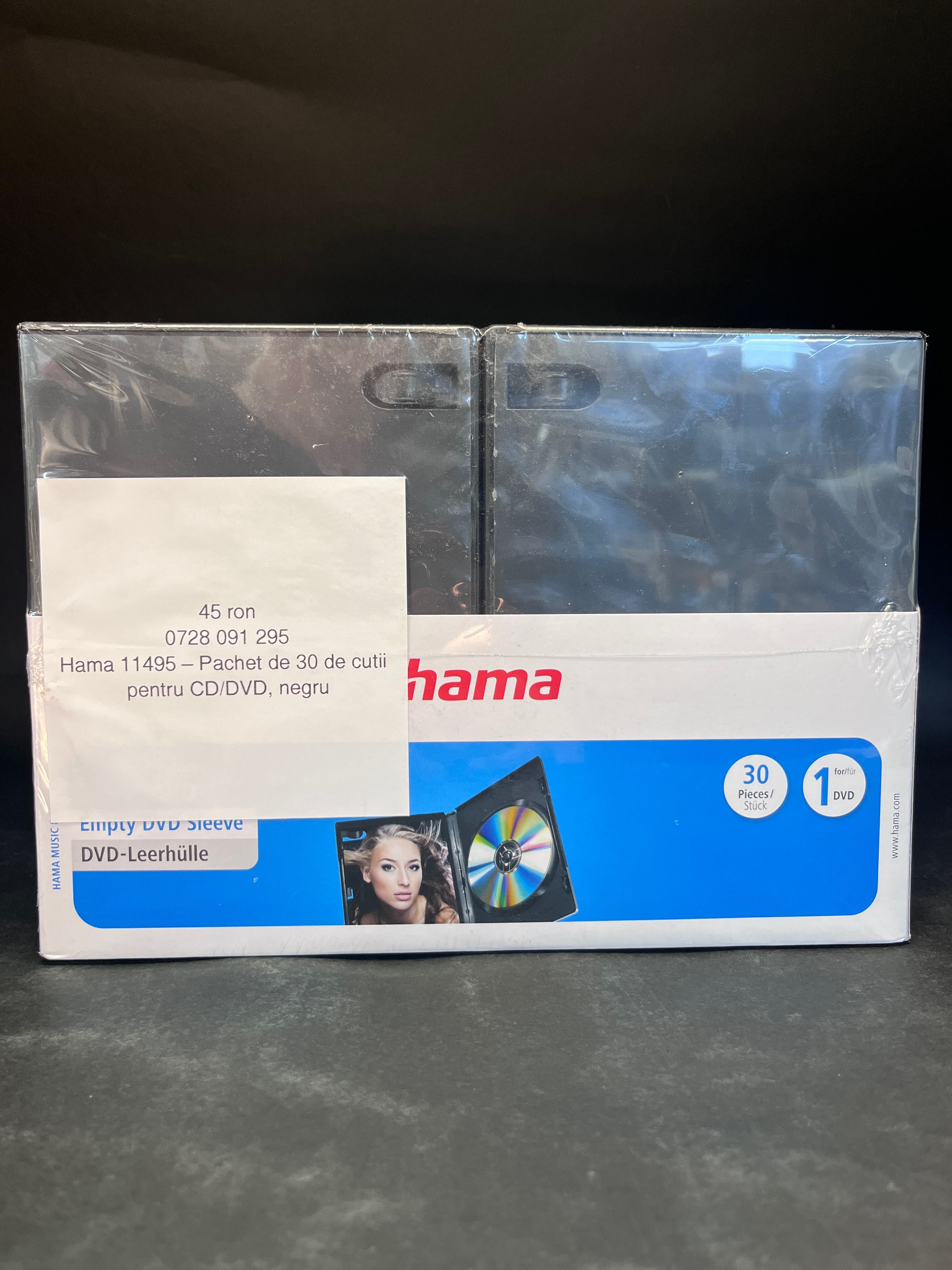 Set de 30 de cutii pentru CD/DVD de la Hama Hard