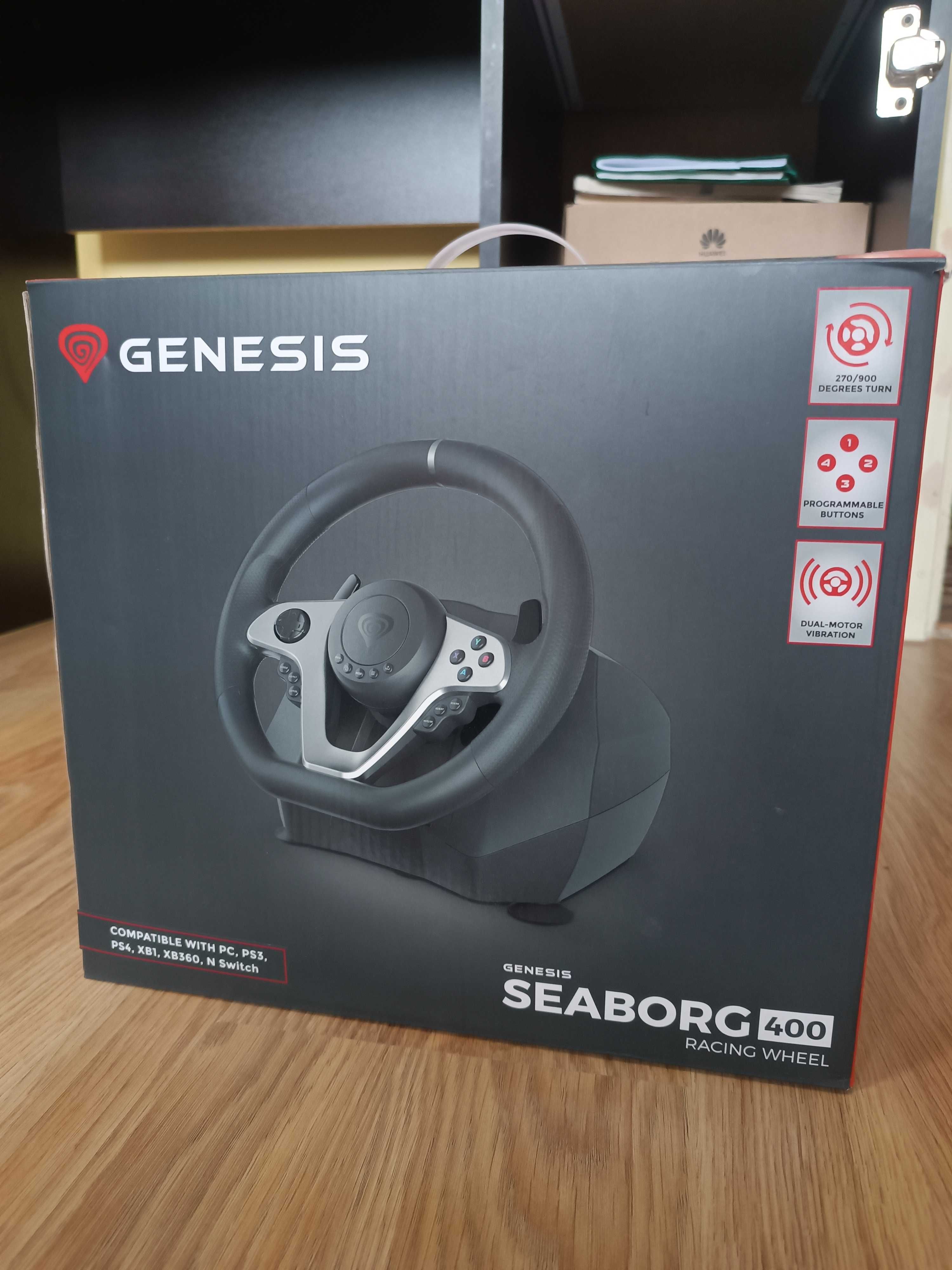 Волан с педали Genesis - Seaborg 400, Switch/PC/PS3/PS4/Xbox 360/One