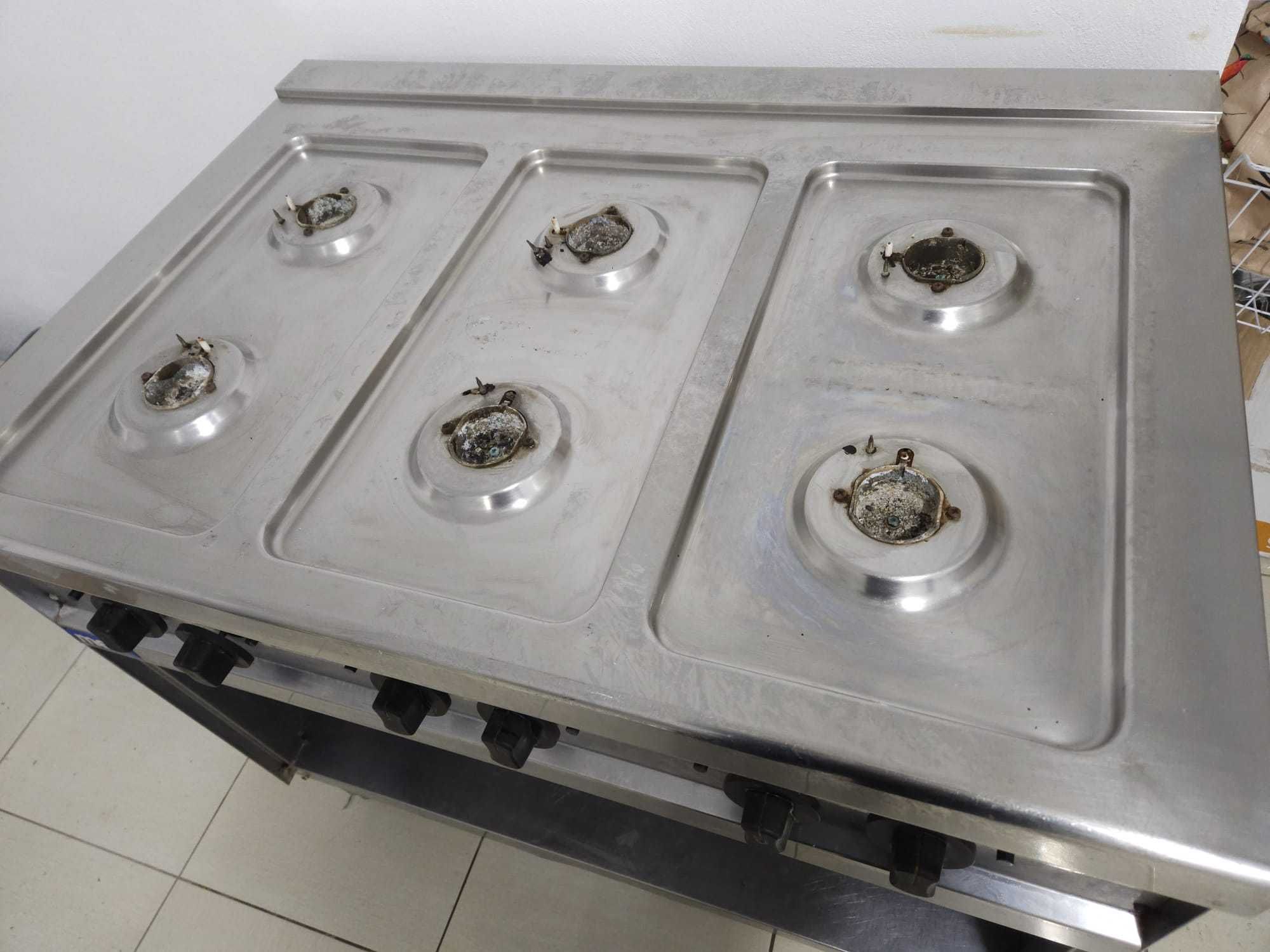 Vand aragaz bucatarii profesionale, INOX, cu 6 ochiuri pe gaz