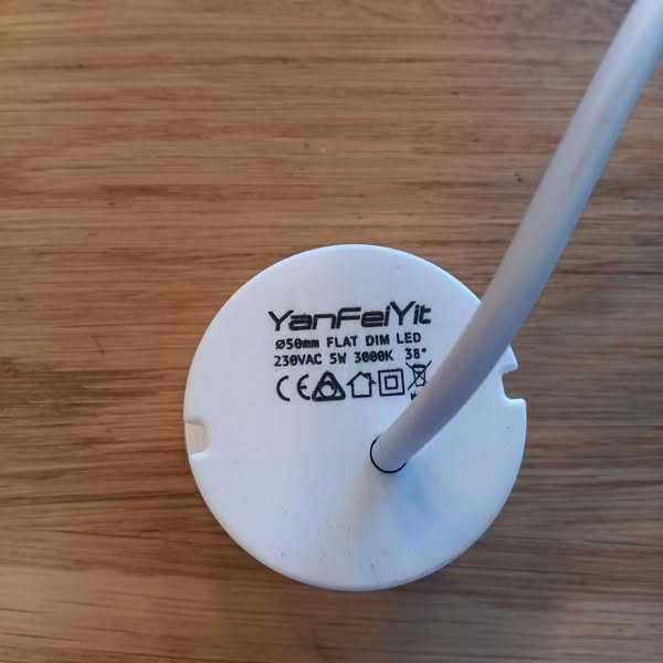 НОВИ! LED лунички за вграждане 5W, Димируеми, 5 бр/к-кт
