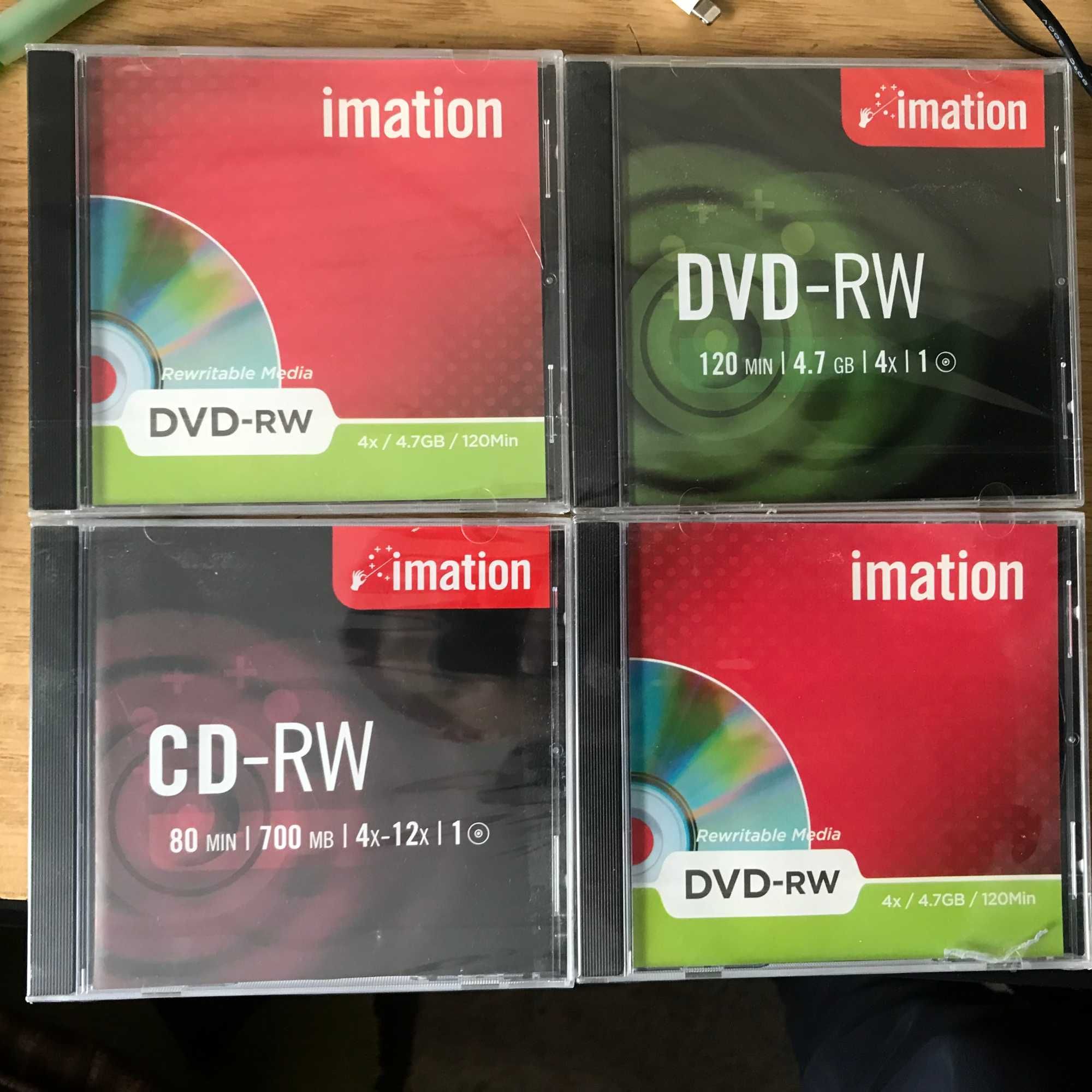 3 x Discuri Imation DVD-RW + 1 x CD RW Imation