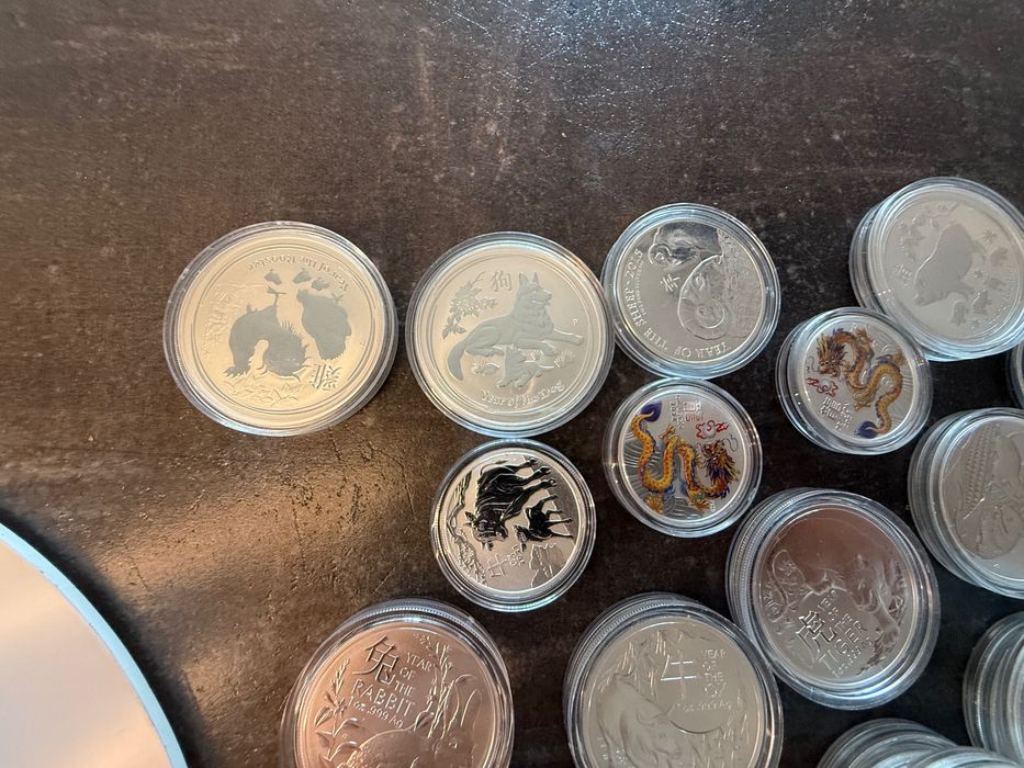 Лунари различни монети 1-1/2oz lunar сребърна монета Лунар