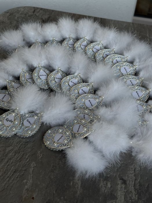 Значки для кудалар 27 шт в серебре