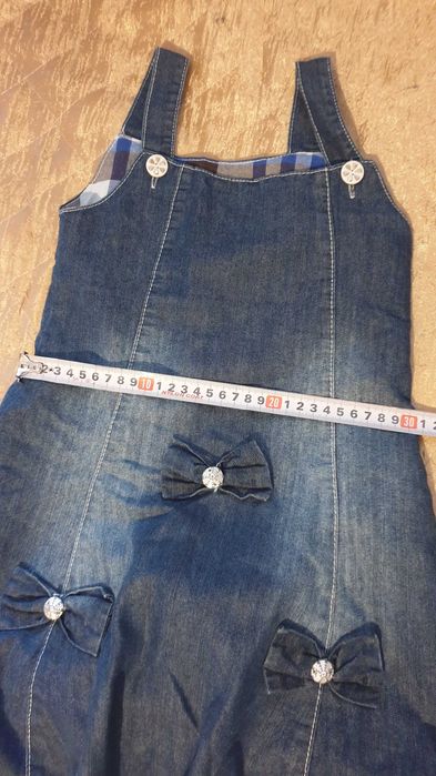 Дънков сукман(рокля)  с болеро за момиче около 5 г.