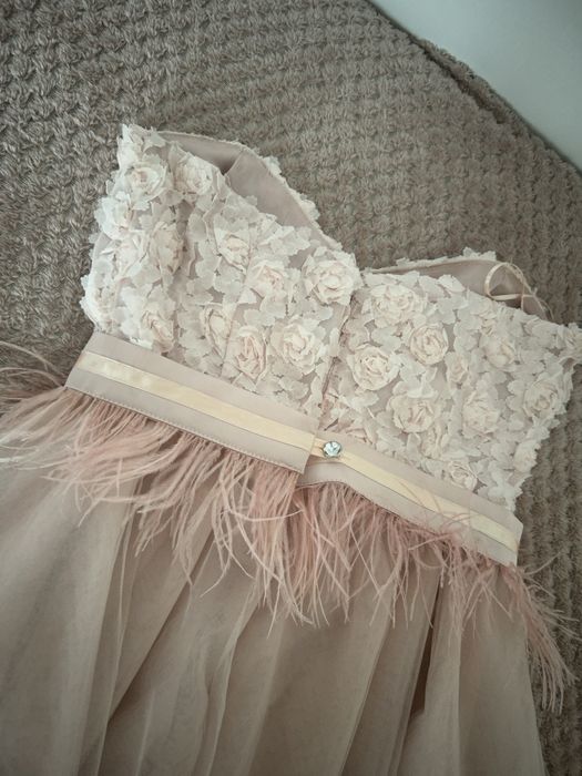 CHRISTINE FASHION рокля цвят пудра размер ХС