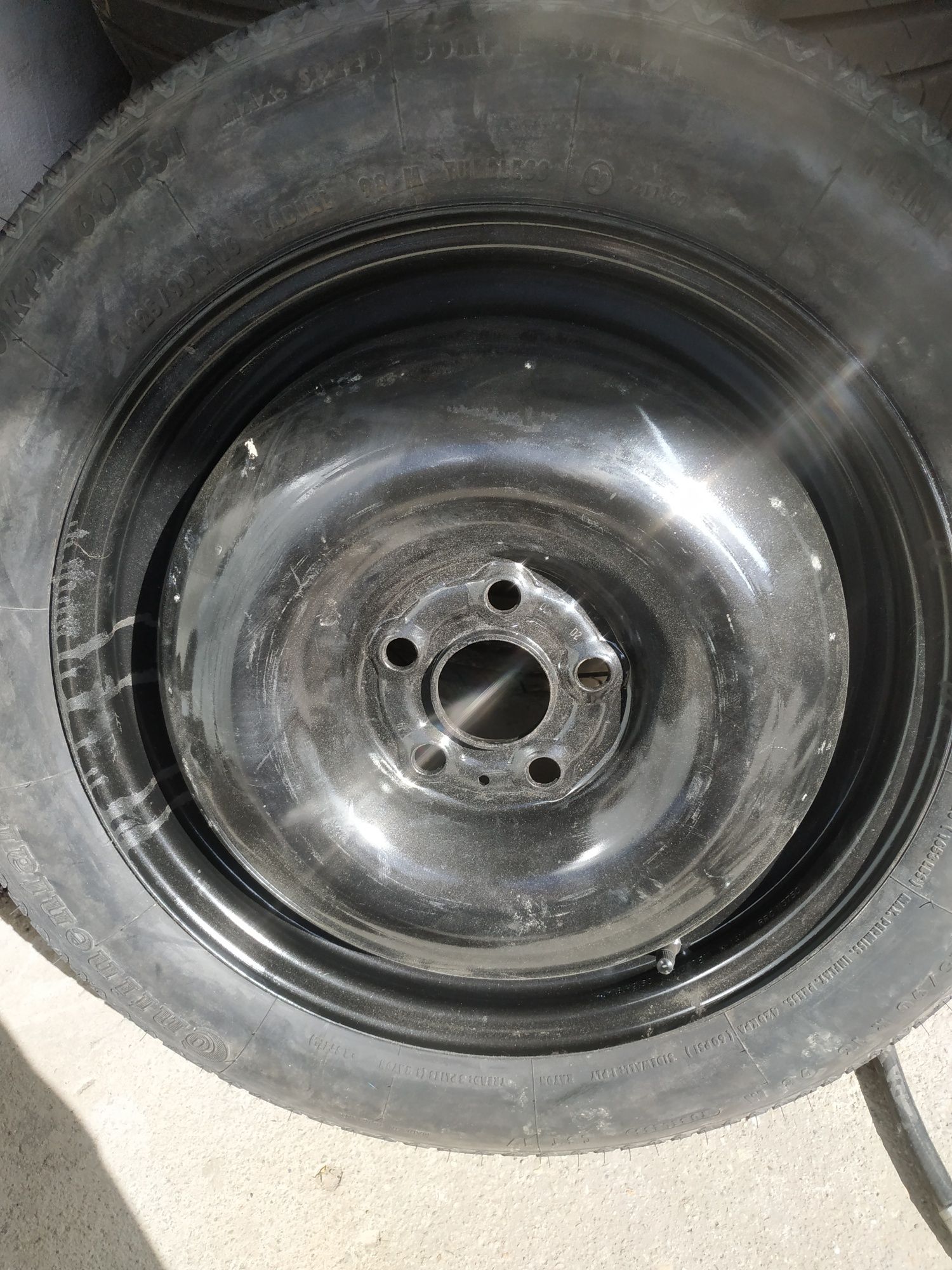 Vând roata de rezervă slim se ROVER 125/90r16 Continental