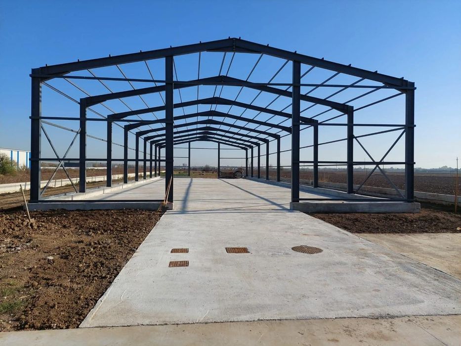 Vând hala pe structura metalica asigurăm montaj și transport