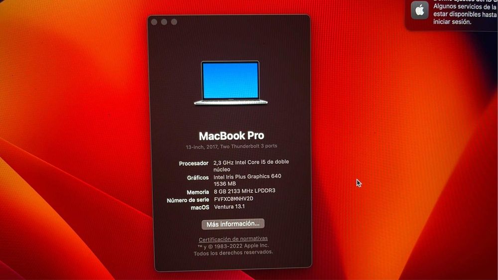 MacBook pro 13 1 Tb ssd 2 thunderbolt