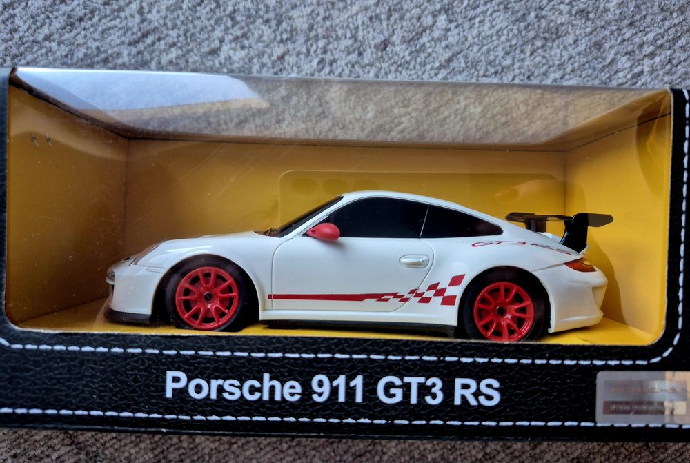 Mașinuță Rastar RC – Porsche 911 GT3 RS, alb, 1