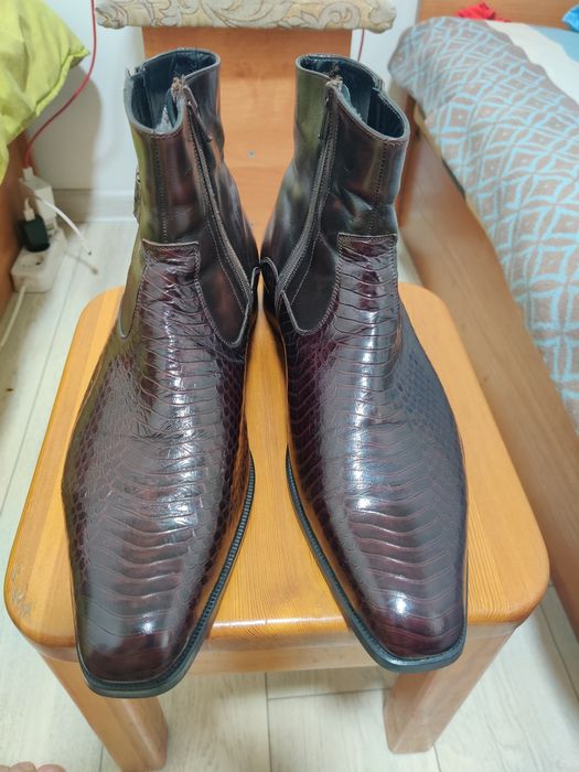 Сапоги мужские зима-осень 43-44, б/у, как новые, Италия