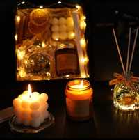 Подарочный набор ароматических свечей и диффузора