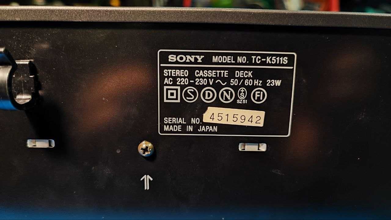 Deck Sony TC-K511S