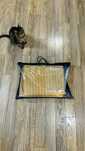 Material satin PERDEA bej, 280 x 400 cm, 2 bucati
