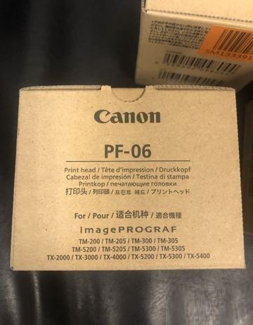 НОВЫЙ!!! Печатающая головка Canon PF-06 (2352C001) Оригинал!!!